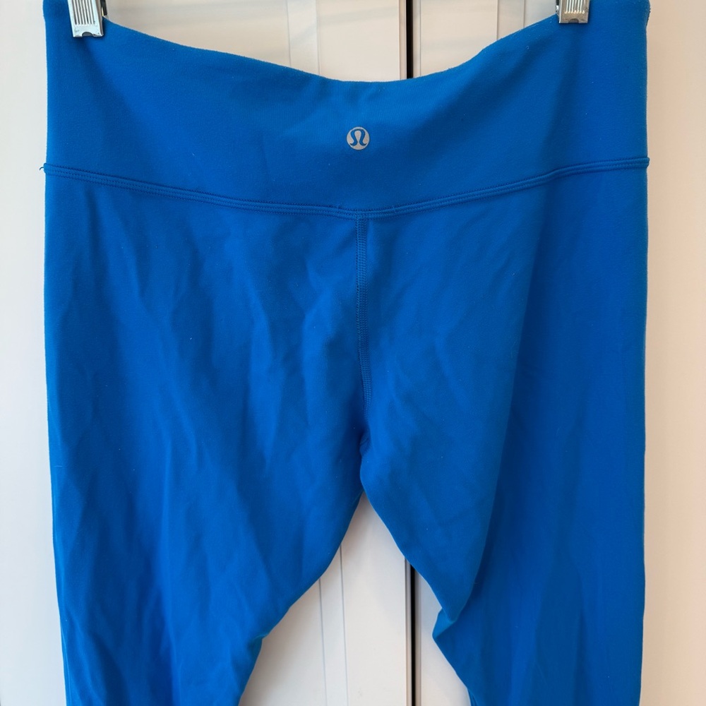 Lululemon Blue/black Reversible Leggings